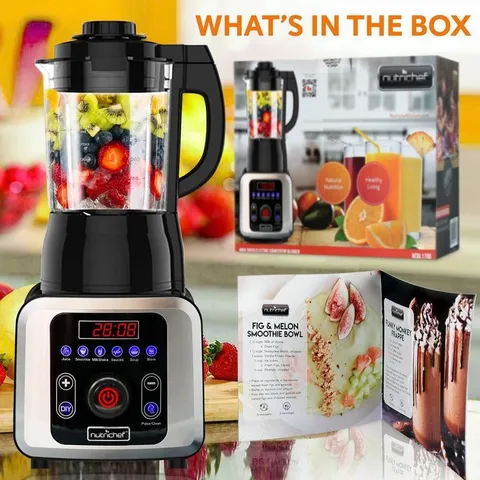 59 oz. 9-Speed Black Digital Countertop Blender with Heat