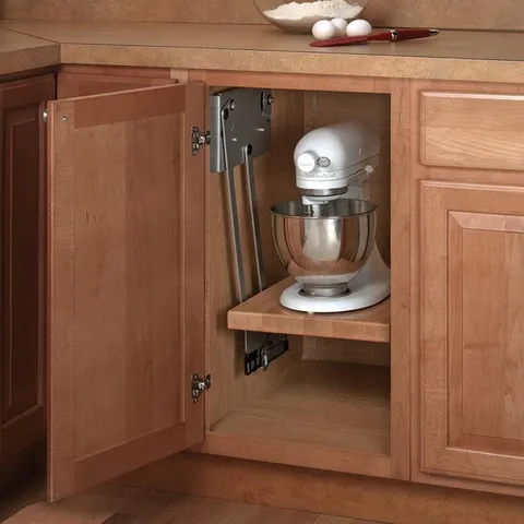 2.5 × 13 in Pull Out Metal Lift Shelf