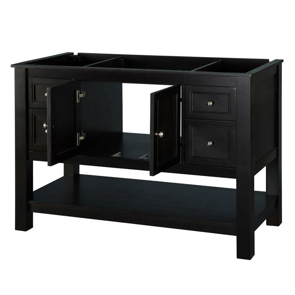Gazette 48 in. W Bath Vanity Cabinet Only in Espresso, photo 8 of 26