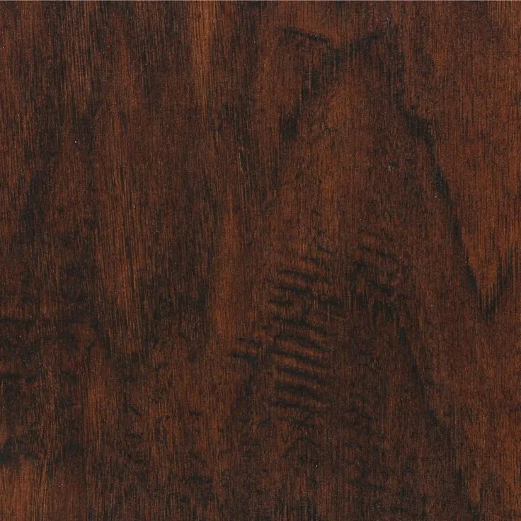 TrafficMASTER Dark Brown Hickory 7 mm T x 8-1/32 in. W x 47-5/8 in. L Laminate Flooring (23.91 sq. ft./case), photo 2 of 3