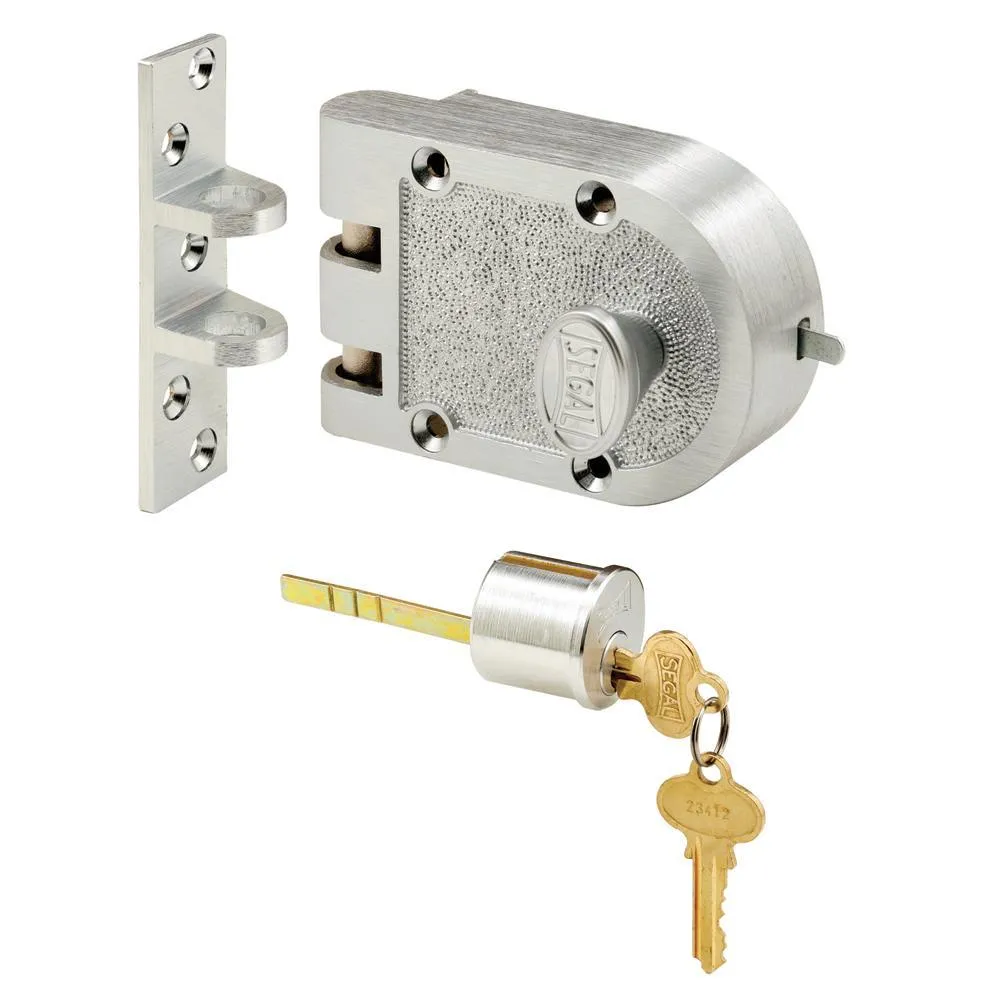 Deadbolt, Solid Bronze Alloy, Brushed Brass, Angle and Flat Strike, Single Cylinder, photo 6 of 7