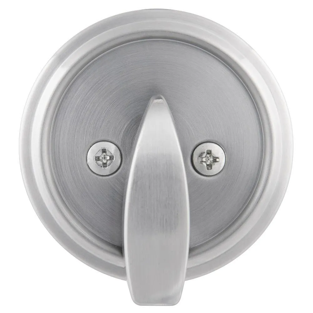Commercial 2-3/4 in. Single Cylinder Satin Chrome Heavy-Duty Industrial Deadbolt, photo 2 of 4