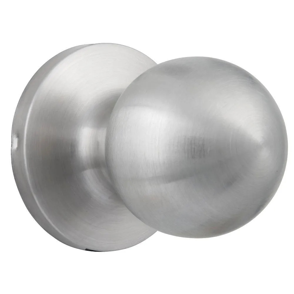 Commercial 2-1/8 in. Grade 2 Satin Chrome Storeroom Door Knob, photo 2 of 2