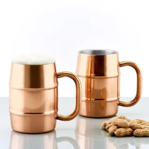 KeepKool DuraCopper 16.9 oz. Double Walled Stainless Steel Mugs