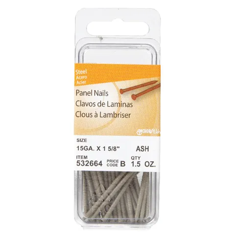 1-5/8 in. Ash Panel Nails, 15 Ga