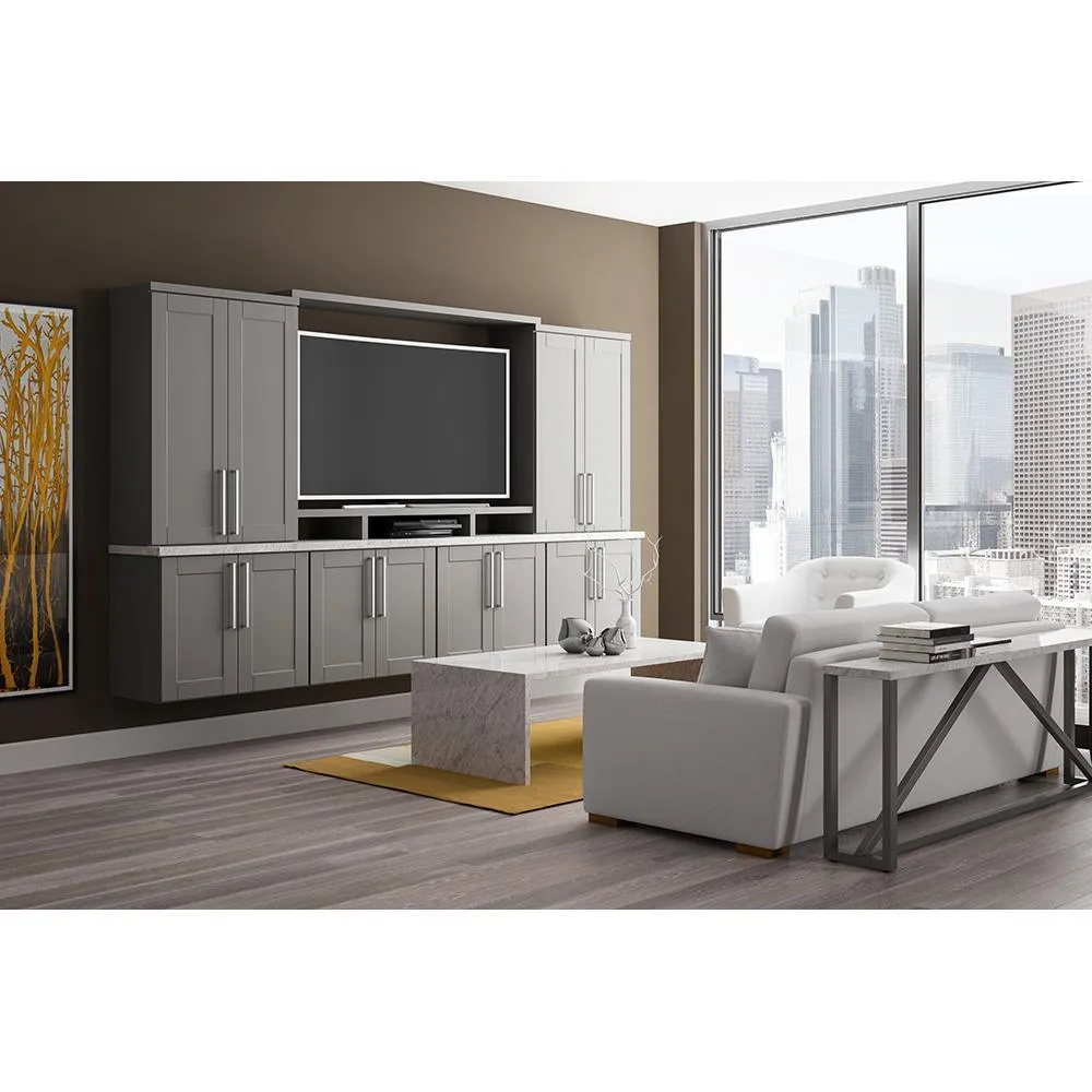 Shaker Assembled 28.5x34.5x16.5 in. Lazy Susan Corner Base Kitchen Cabinet in Dove Gray, photo 5 of 13