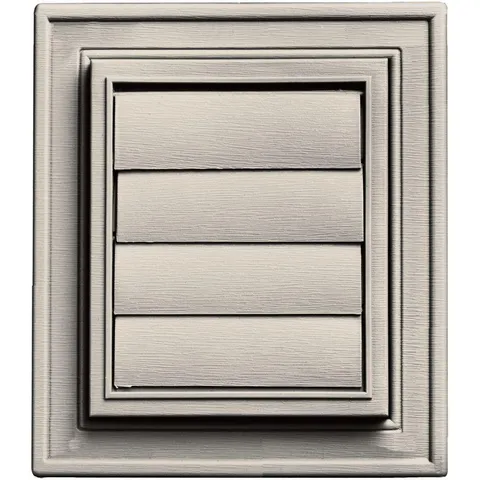 Square Exhaust Siding Vent #048-Almond