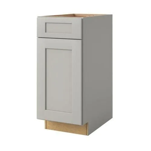 allen + roth Stonewall 15-in W x 34.5-in H x 24-in D Stone Maple Door and Drawer Base Semi-Custom Cabinet, photo 2 of 5