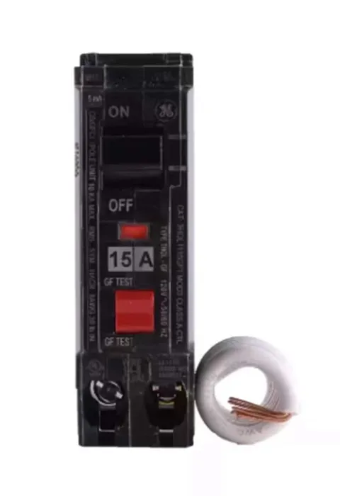 GE Q-Line THQL 15-Amp 1-Pole GFCI Circuit Breaker