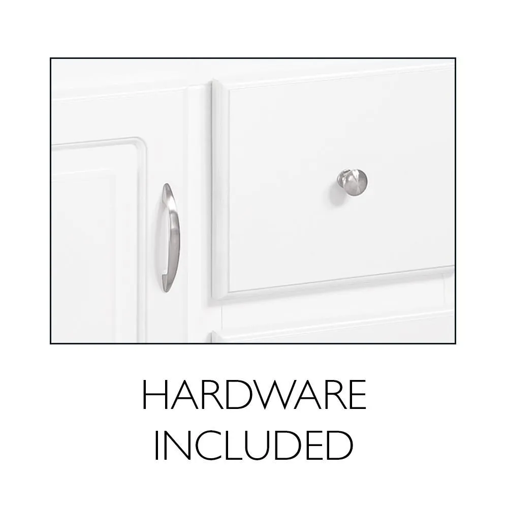 Wyndham 48 in. W x 21 in. H Bathroom Vanity Cabinet Only in White Semi-Gloss, photo 11 of 34