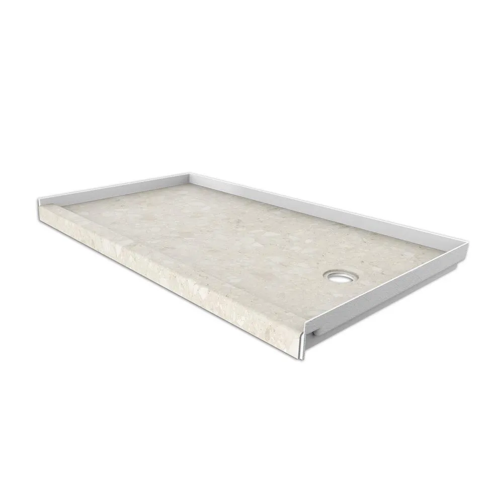 30 in. x 60 in. Single Threshold Shower Base with Right Hand Drain in Calacatta White, photo 4 of 20