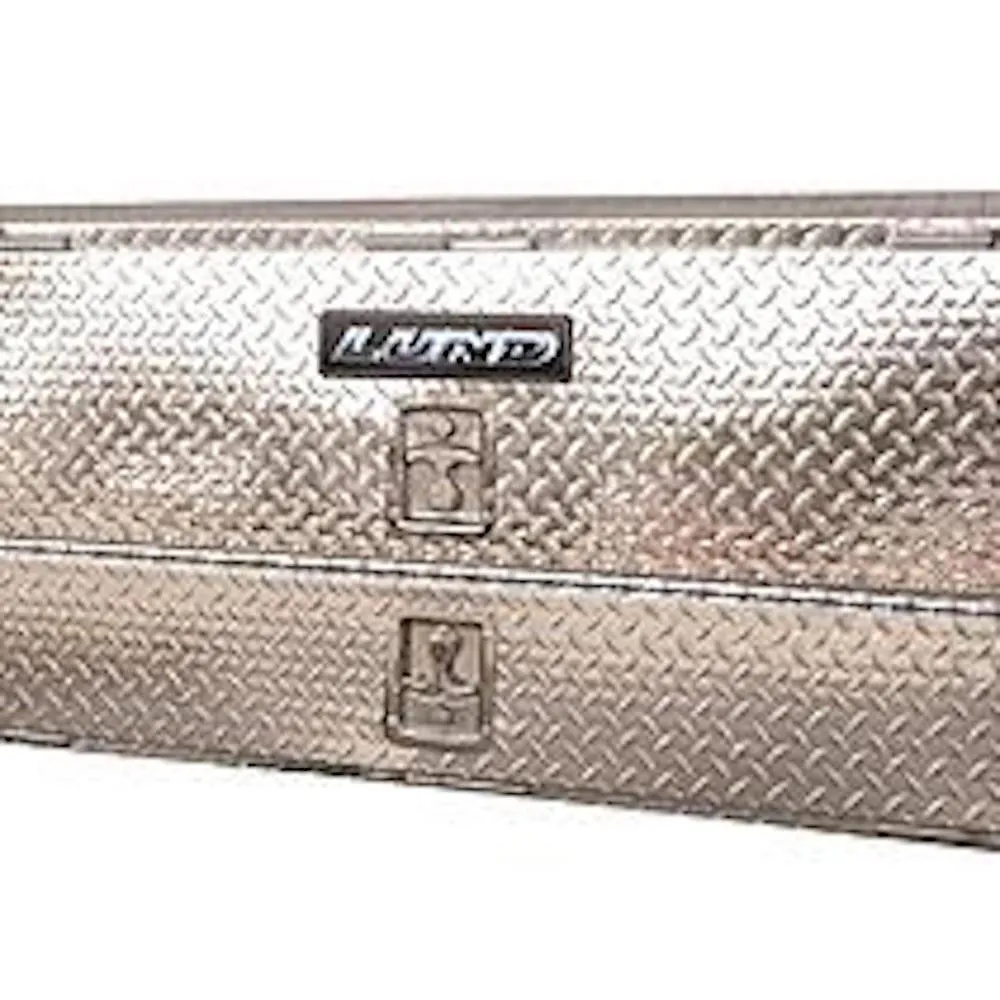Lund 90 in Diamond Plate Aluminum Full Size Top Mount Truck Tool Box with mounting hardware and keys included, Silver, photo 2 of 2