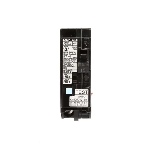 15-Amp AFCI/GFCI Dual Function-Circuit Breaker