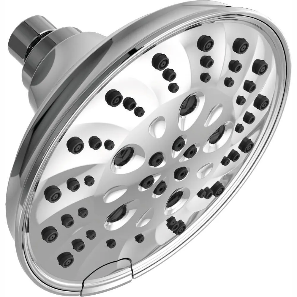 Delta Pivotal 5-Spray 6 in. Wall Mount Fixed Rain H2Okinetic Shower Head in Venetian Bronze, photo 14 of 24