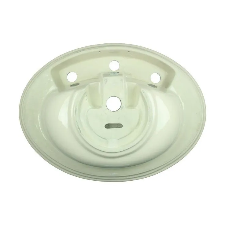 RENOVATORS SUPPLY MANUFACTURING Philadelphia 26 in. Pedestal Sink with Oval-Shaped Vessel China Gloss in Biscuit, photo 4 of 11