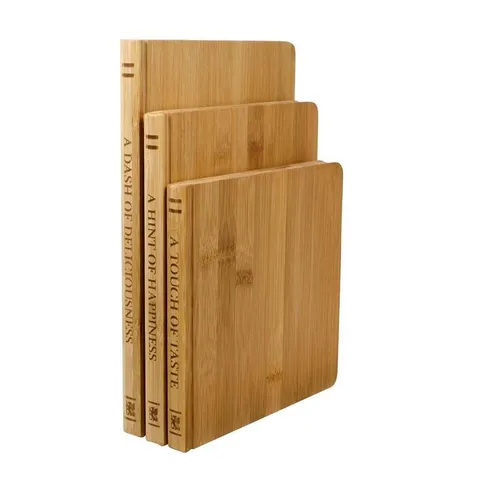 Library Bamboo 3-Piece Cutting Board Set