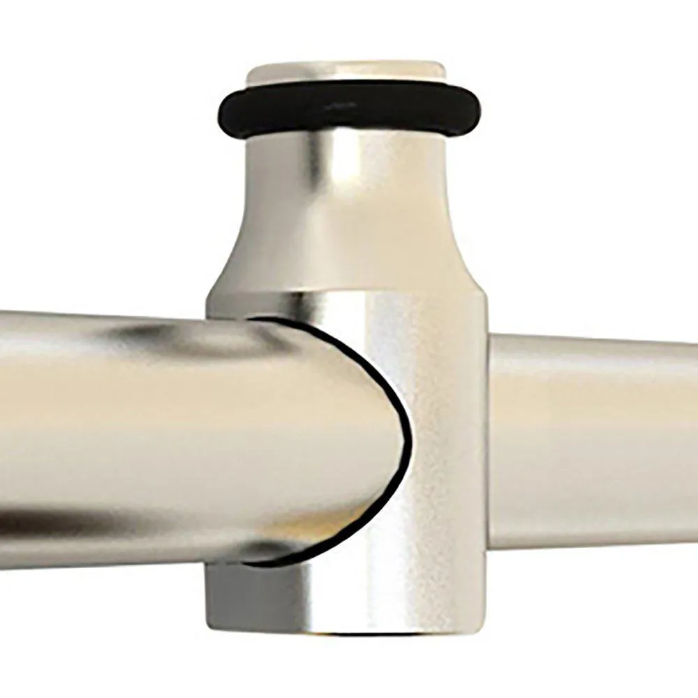WINSOON 10 ft./120 in. Stainless Steel Sliding Barn Door Hardware Kit Spoke Wheel for Single Door with Non-Routed Floor Guide, photo 5 of 7
