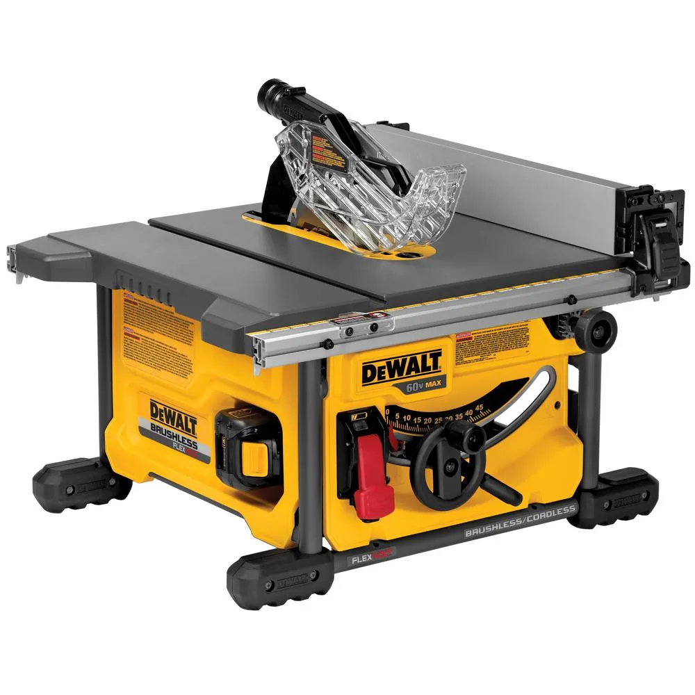 DEWALT FLEXVOLT 60-Volt MAX Lithium-Ion Cordless Brushless 8-1/4 in. Table Saw Kit with Battery 2Ah, Charger and Bonus Battery, photo 8 of 15