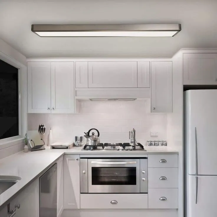 Commercial Electric 4 ft. x 10 in. Blackened Steel Back-Lit LED Panel Light 4000 Lumens 3000K 4000K 5000K Dimmable Kitchen Lighting, photo 5 of 10