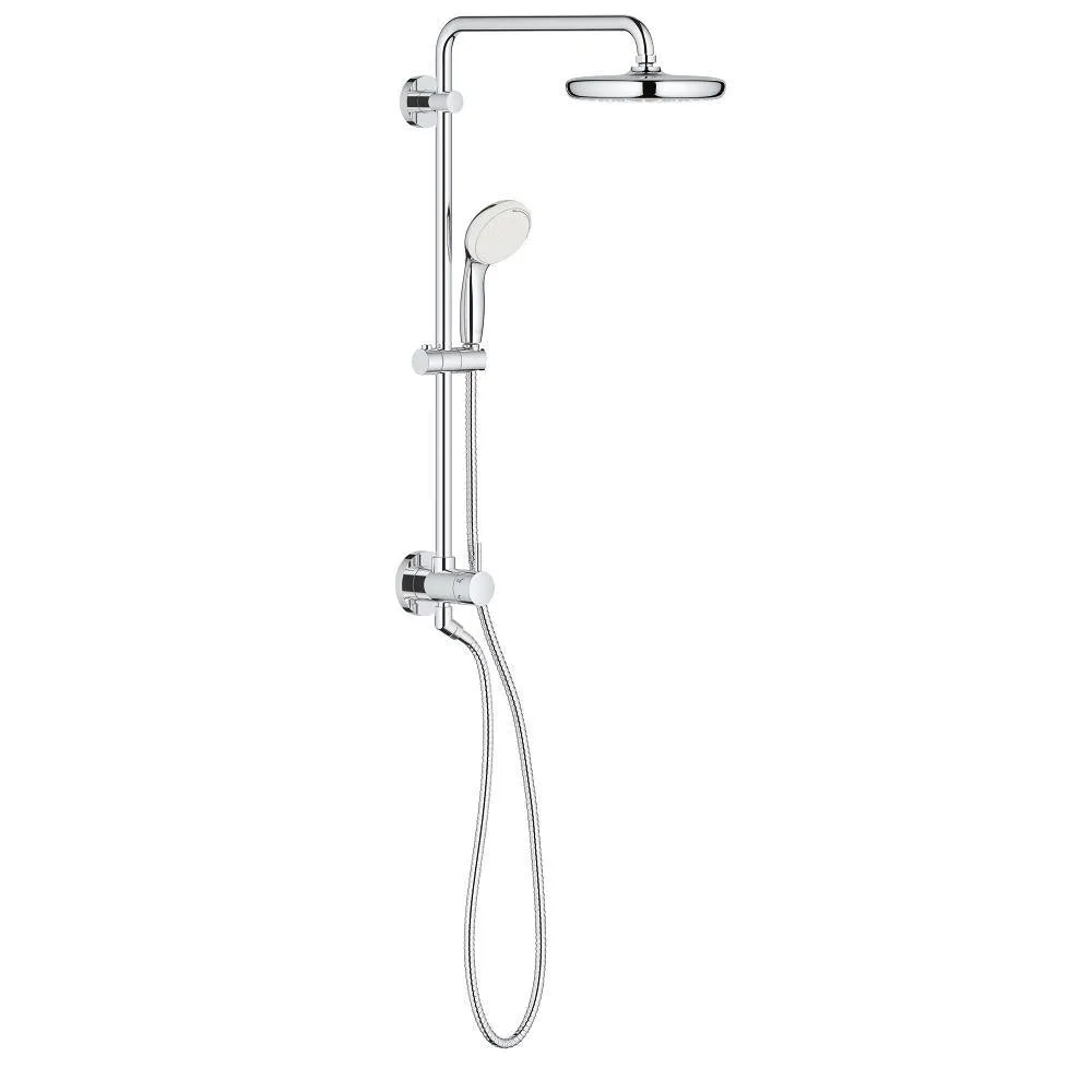 2-spray 8.25 in. Dual Shower Head and Handheld Shower Head in Brushed Nickel, photo 2 of 2