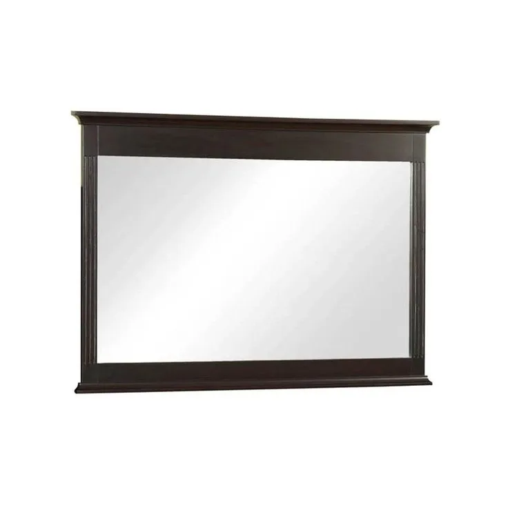 26 in. W x 30 in. H Framed Rectangular Beveled Edge Bathroom Vanity Mirror in Cherry, photo 3 of 6