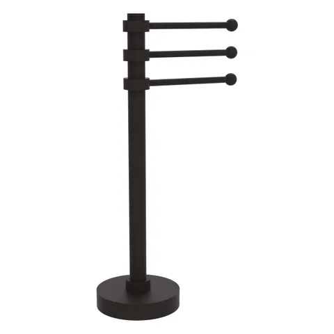 Vanity Top 3 Swing Arm Guest Towel Holder in Matte White