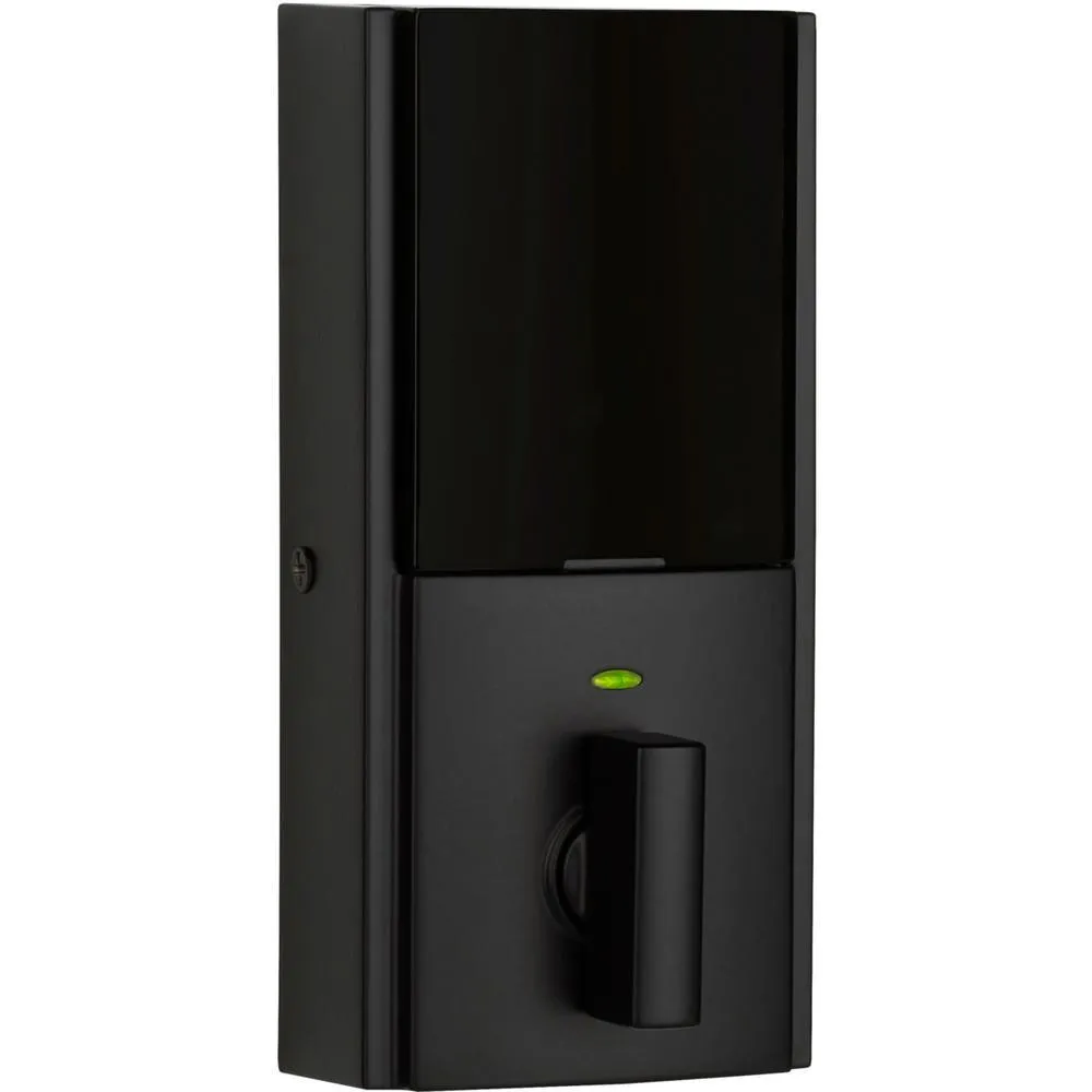 Kwikset Premis Contemporary Touchscreen Smart Lock Matte Black Single Cylinder Electronic Deadbolt Featuring SmartKey Security, photo 3 of 7