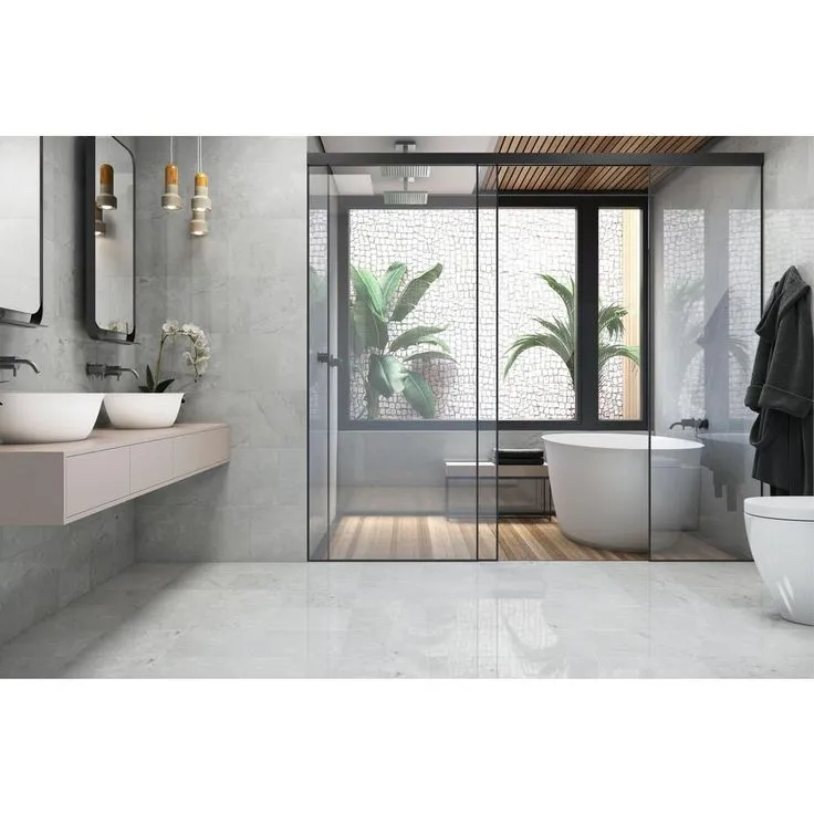 ELIANE Delray White 12 in. x 12 in. Ceramic Floor and Wall Tile (16.15 sq. ft. / case), photo 3 of 3