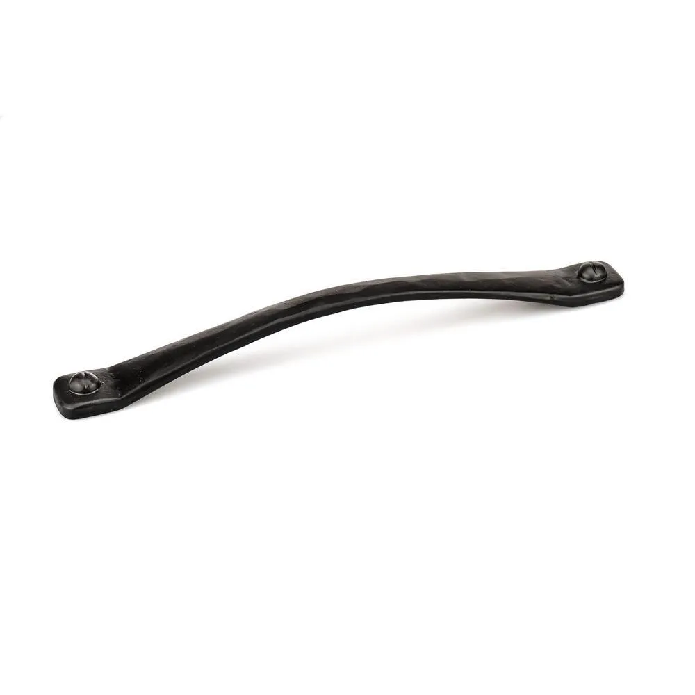 5-1/16 in. (128 mm) Center-to-Center Matte Black Forged Iron Traditional Barn Door Pull, photo 8 of 8