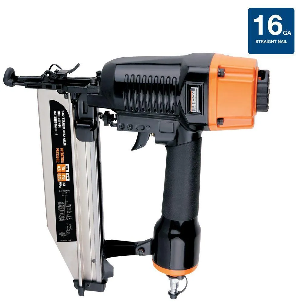 Freeman Pneumatic Framing and Finishing Nailers and Staplers Combo Kit with Canvas Bag and Fasteners (5-Piece), photo 3 of 6
