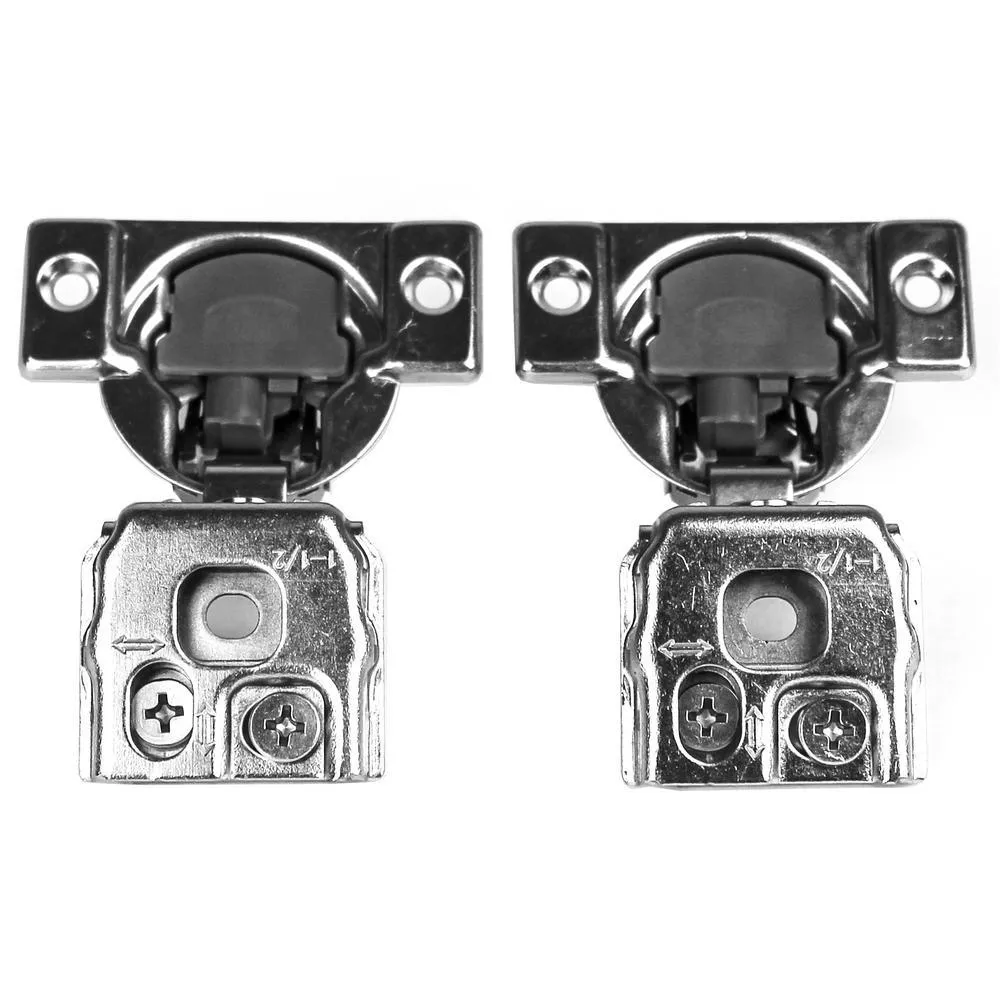 105-Degree 1-1/2 in. (35 mm) Overlay Soft Close Face Frame Cabinet Hinges with Installation Screws (15-Pairs), photo 4 of 4