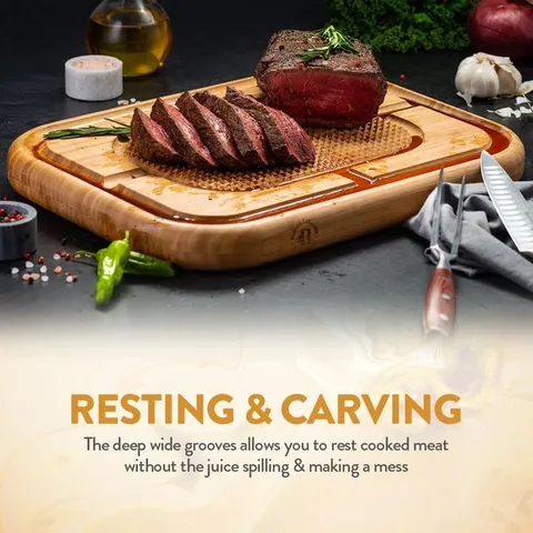 Bamboo Cutting Board with Juice Groove