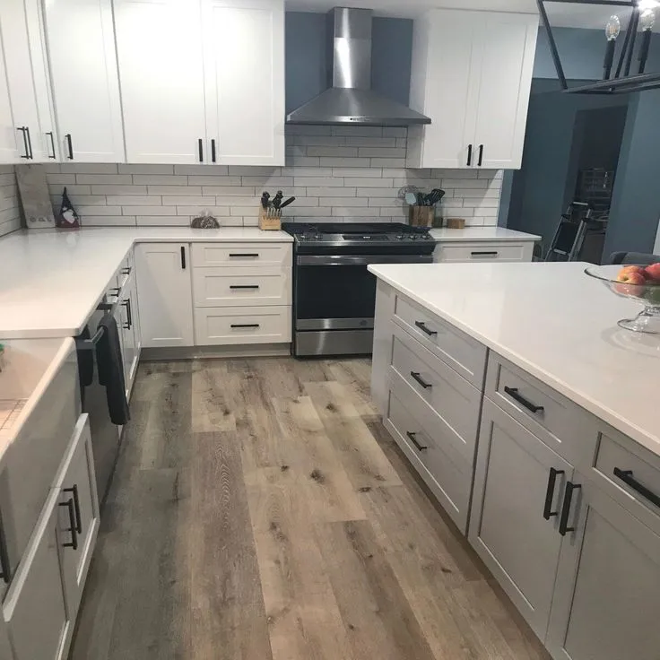 CALI Aqua Tough Aged Hickory Brown 20-mil x 7-3/32-in W x 48-in L Waterproof Interlocking Luxury Vinyl Plank Flooring (23.77-sq ft/ Carton), photo 10 of 12