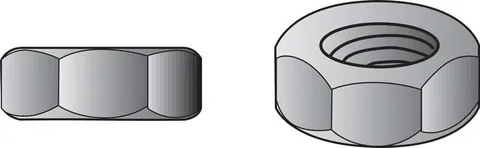 5/16 in. Hot Dipped Galvanized Steel USS Hex Nut, 100-Pack