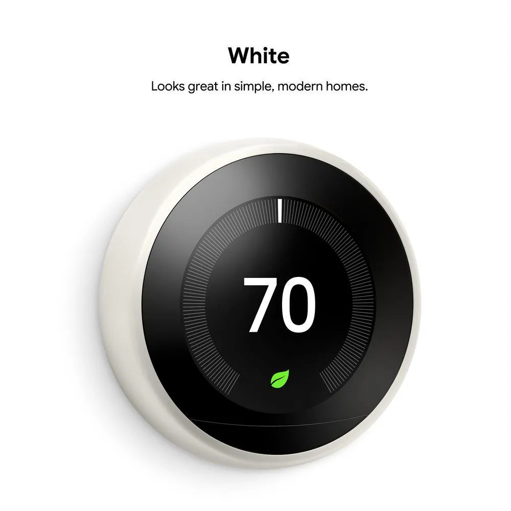 Nest Learning Thermostat 3rd Gen in White, photo 3 of 23