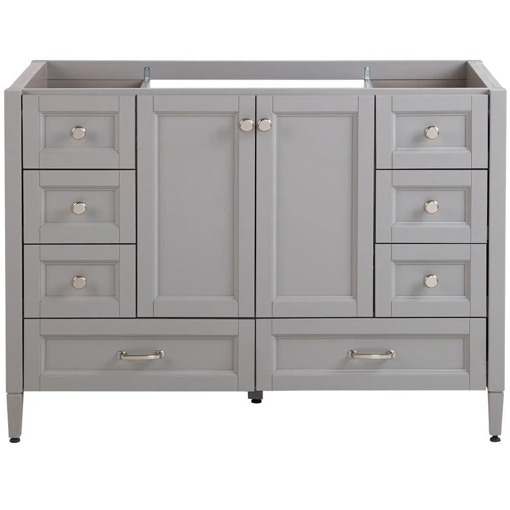 Claxby 48 in. W x 34 in H x 22 in. D Bath Vanity Cabinet Only in Chocolate, photo 16 of 33
