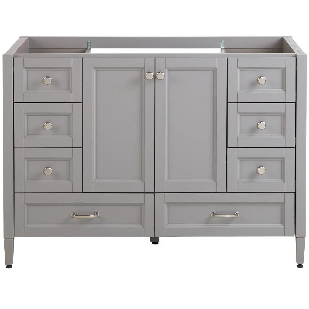 Claxby 48 in. W x 34 in H x 22 in. D Bath Vanity Cabinet Only in Cream, photo 17 of 34
