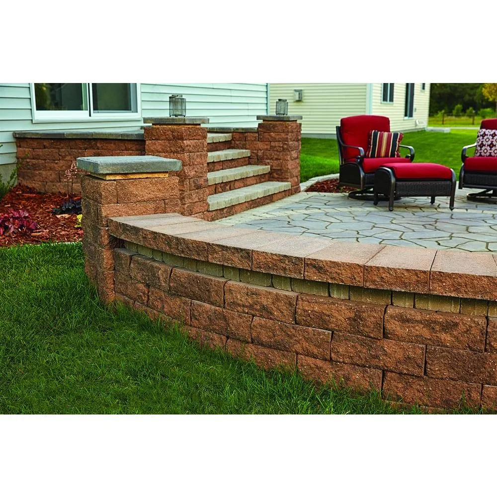 Oldcastle Tango 4 in. x 12 in. x 6 in. Brown/Buff Concrete Garden Wall Block (144 Pieces / 48 Face ft. / Pallet), photo 2 of 8