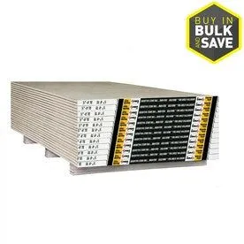 (Common: 5/8 in × 4 ft x 8-ft; Actual: 0.625 in × 4 ft × 8 ft) Fire-Shield Drywall Panel
