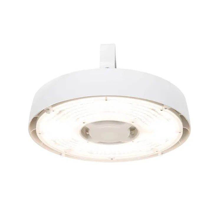 Commercial Electric 11 in.  Adjustable CCT Multiple Lumens 100-Watt Round Integrated LED High Bay Light 120-277V Mounting Options, photo 10 of 10