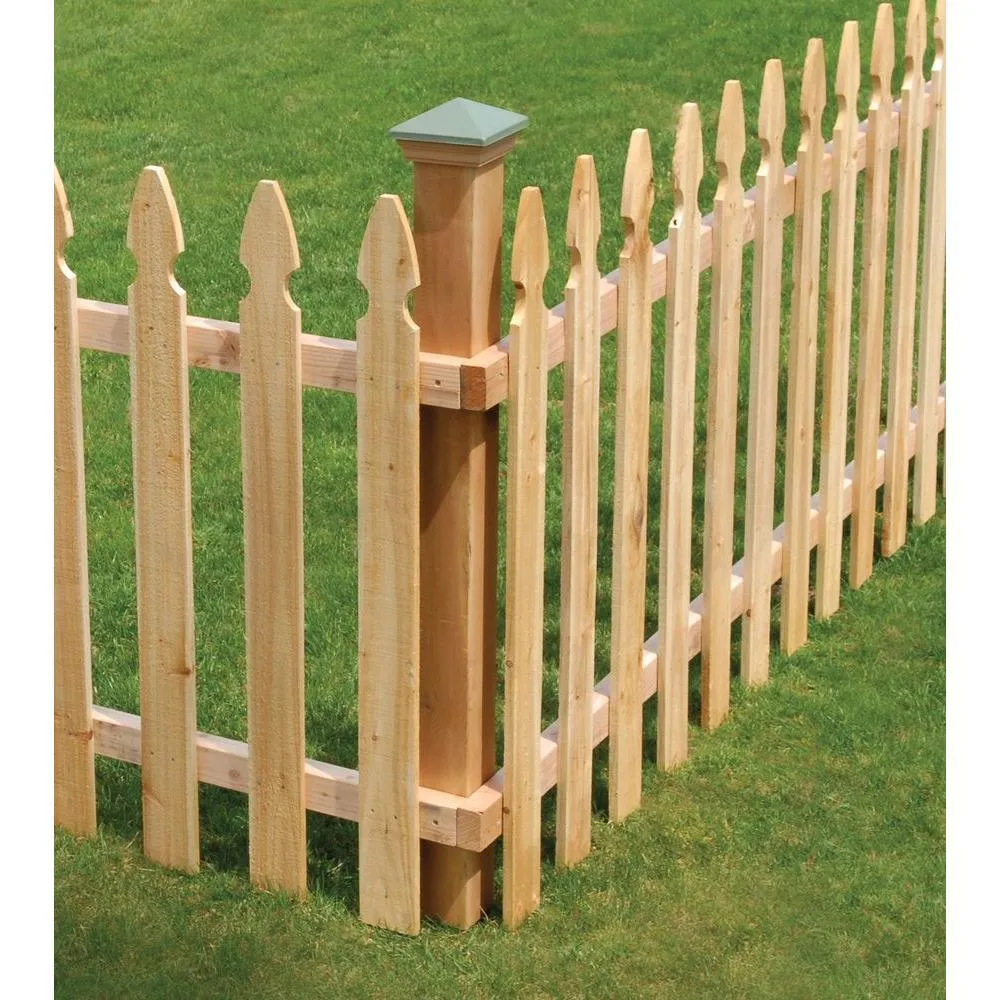 5/8 in. x 3-1/2 in. x 3-1/2 ft. Western Red Cedar French Gothic Fence Picket (27-Pack), photo 3 of 5