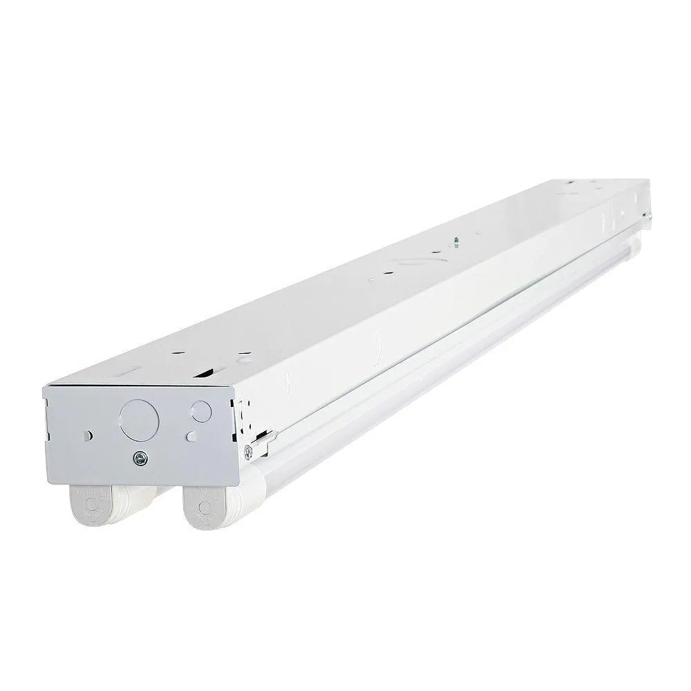4 ft. 2-Light T8 Industrial LED White Strip Light with 1800 Lumen DLC Flex Tubes 3500K, photo 4 of 6