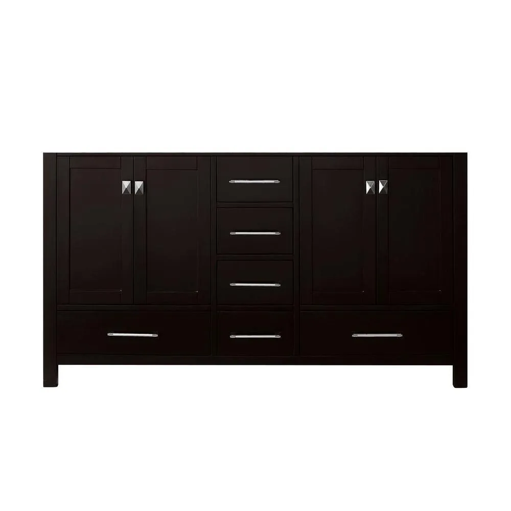 Caroline Avenue 48 in. W Bath Vanity Cabinet Only in Espresso, photo 16 of 30