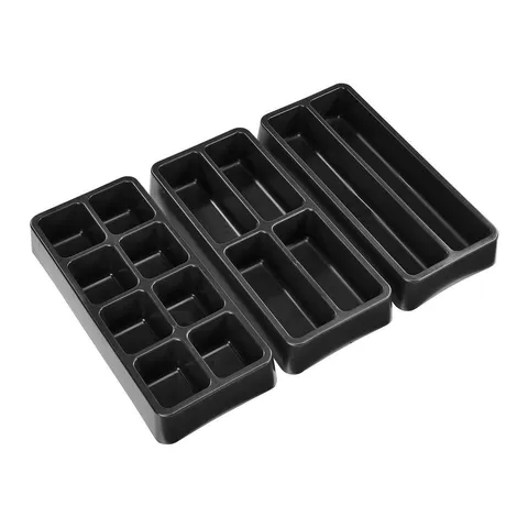 14-Compartment Drawer Organizer Set, 3 Pc.