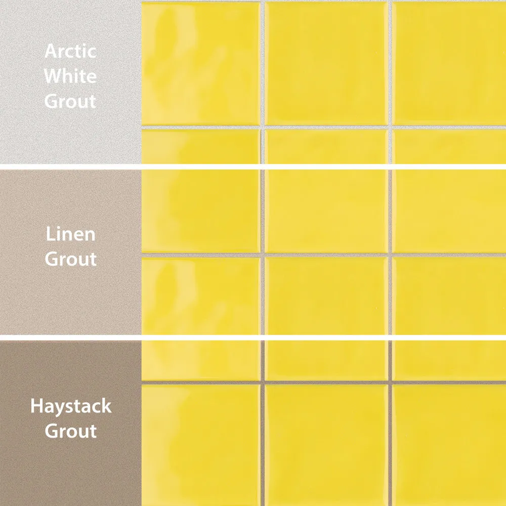 Merola Tile Twist Square Yellow Lemon 11-3/4 in. x 11-3/4 in. Ceramic Mosaic (9.79 sq. ft. / Case), photo 8 of 8