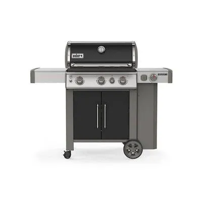 Genesis II E-335 Black 3-Burner Liquid Propane Gas Grill with 1 Side Burner
