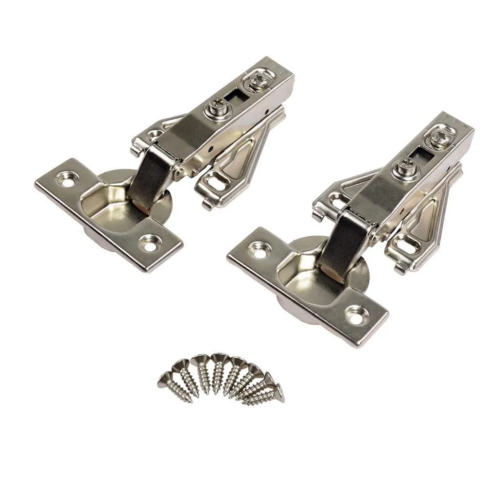 110-Degree 35 mm Euro Nickel Plated Full Overlay Hinge (5-Pairs), photo 5 of 5