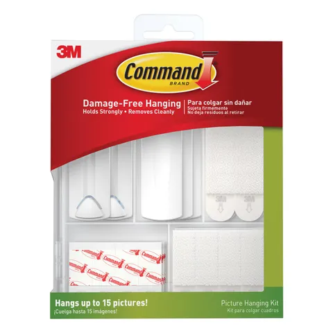 Command White Assorted Picture Hanging Kit, 5 lb Capacity, 38-Piece