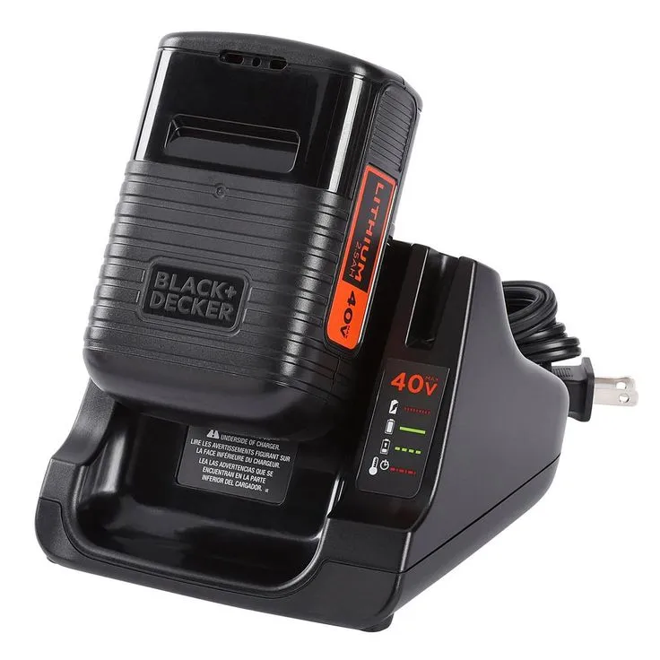 BLACK+DECKER 16 in. 40V MAX Lithium-Ion Cordless Battery Walk Behind Push Mower with (2) 2.0Ah Batteries and Charger Included, photo 6 of 11