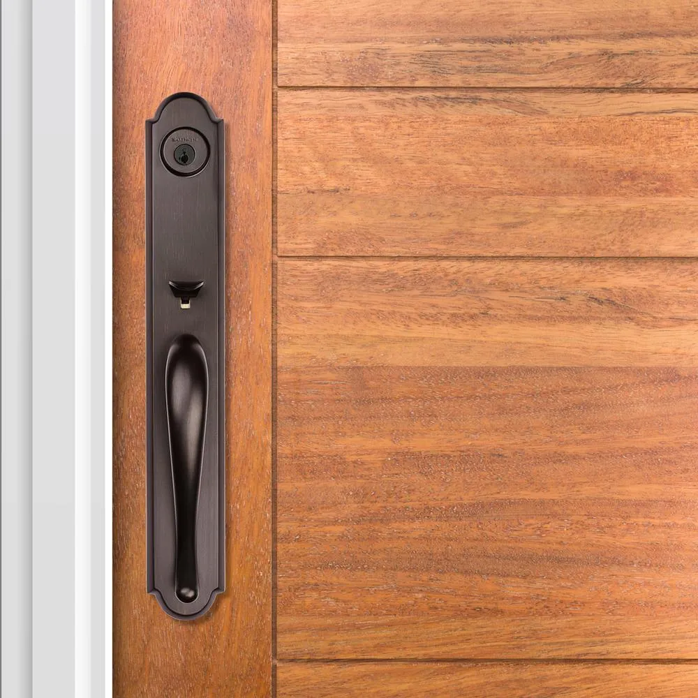 Prestige Bighorn Single Cylinder Venetian Bronze Door Handleset with Carnaby Door Knob Featuring SmartKey Security, photo 9 of 13